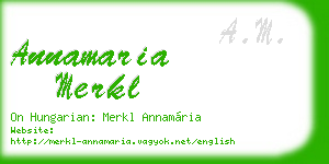 annamaria merkl business card