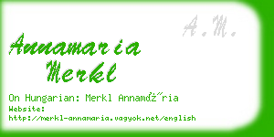 annamaria merkl business card